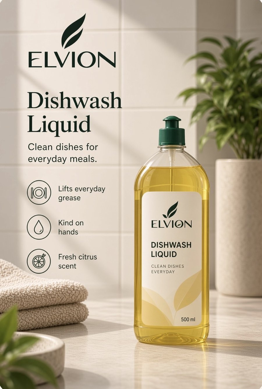 Elvion Dishwash Liquid
